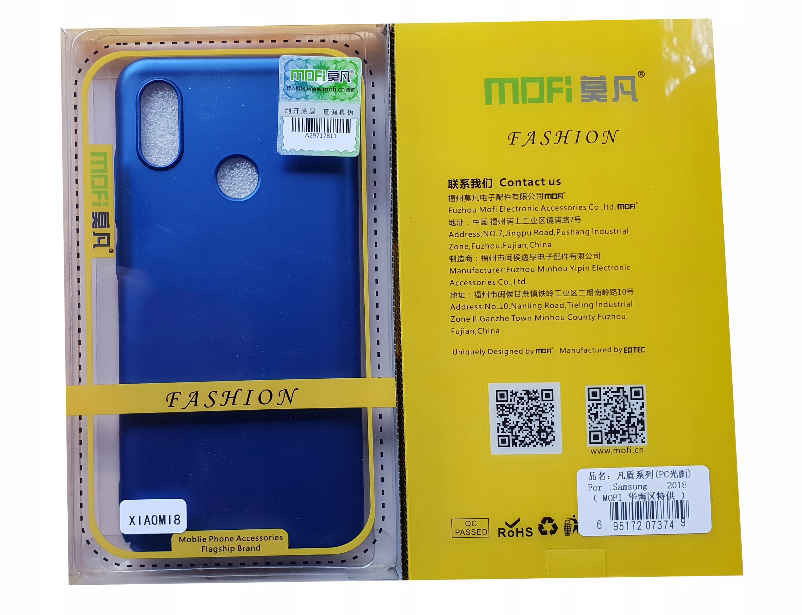 

Etui Case Mofi Xiaomi MI 8 + Szkło 9H Premium !!!