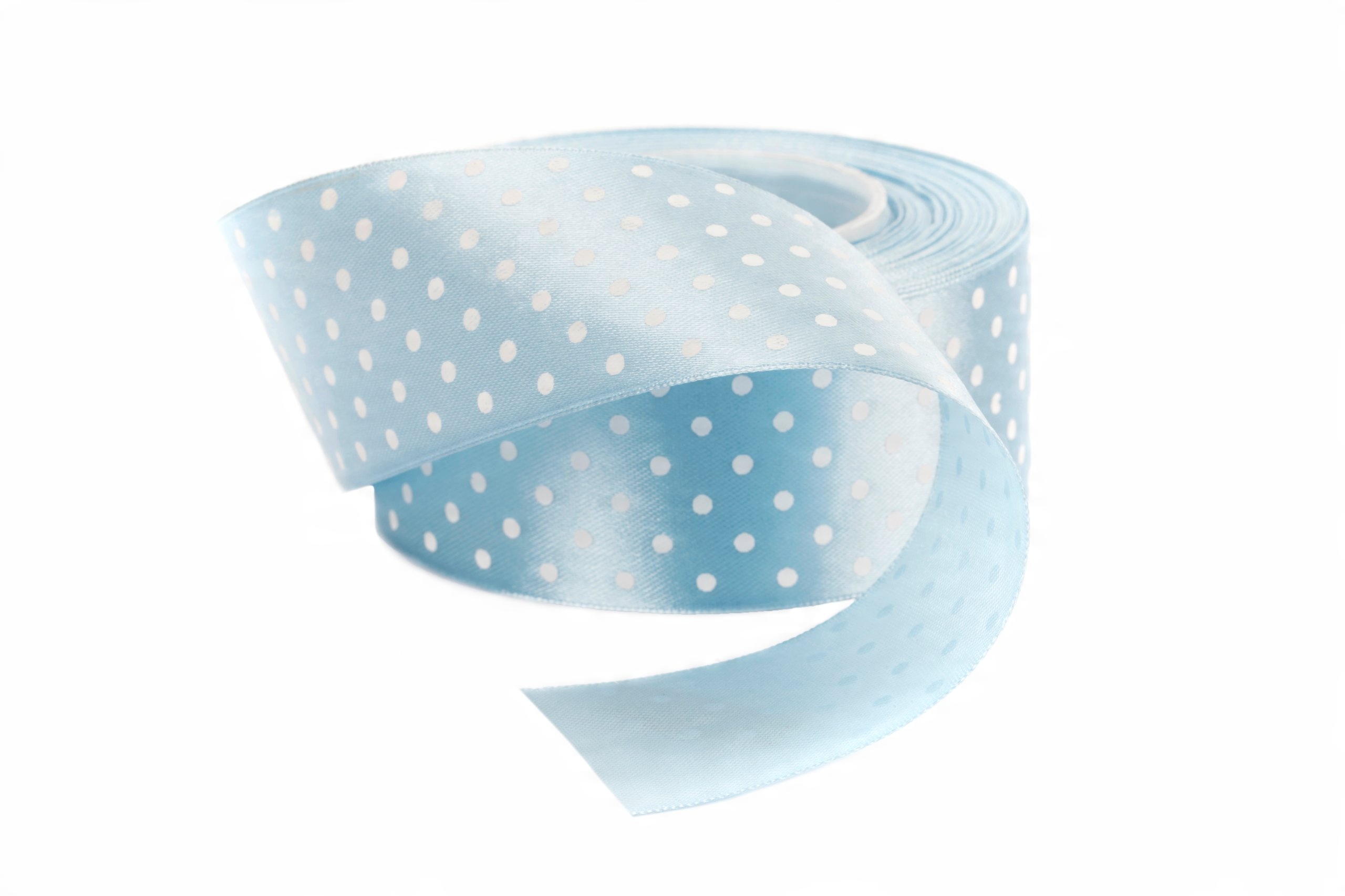 

Tasiemka Błękitna W Kropki Wstążka 38mm 099