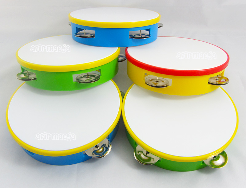 TAMBURYNO - ZABAWKA MUZYCZNA - ŚREDNICA 21 CM Marka inna