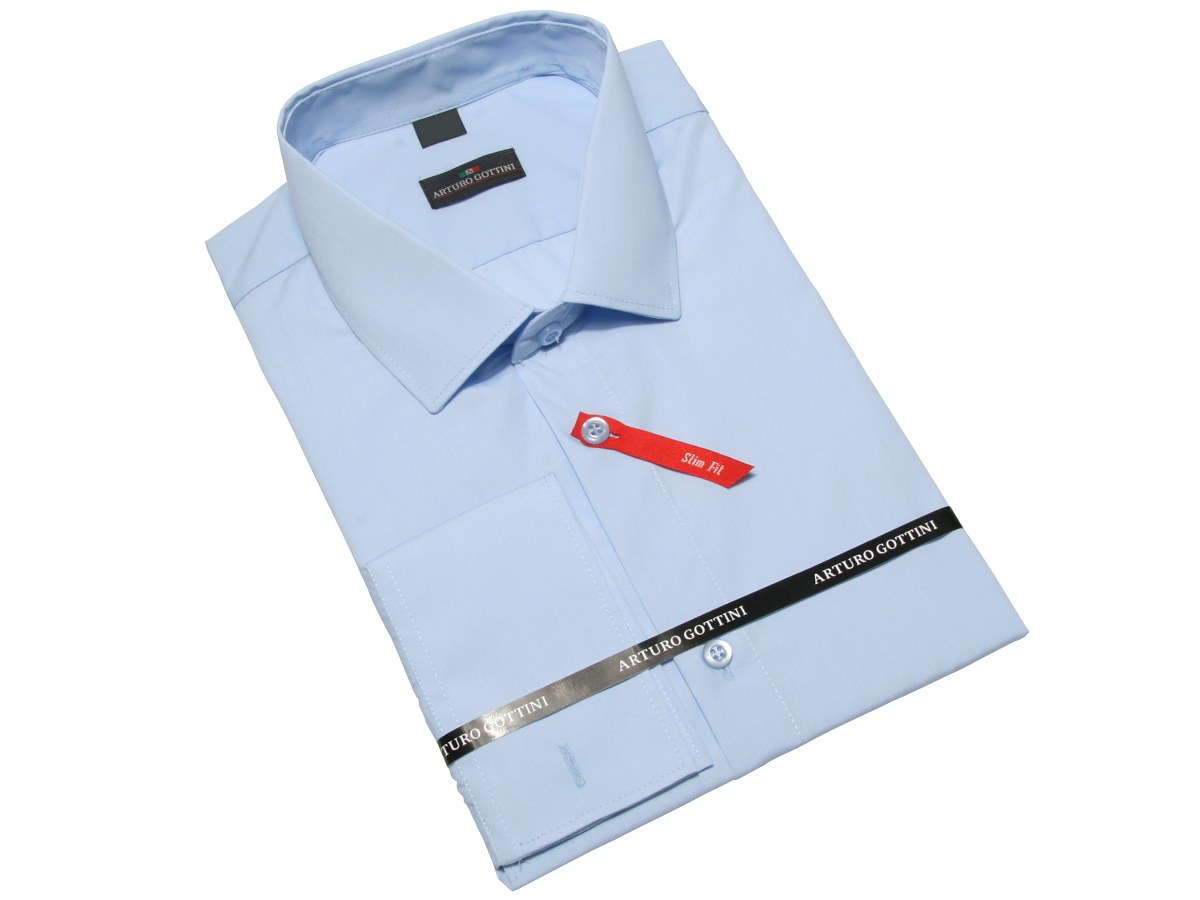 

Koszula Błękitna Gładka 39/40 188-194 Slim Fit