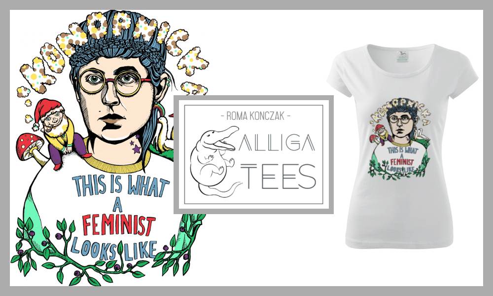 TSHIRT Designerski KOSZULKA damska M Konopnicka Marka inna