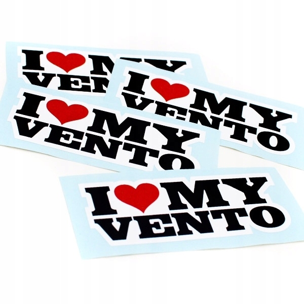 Наклейка наклейка I LOVE MY VENTO volkswagen