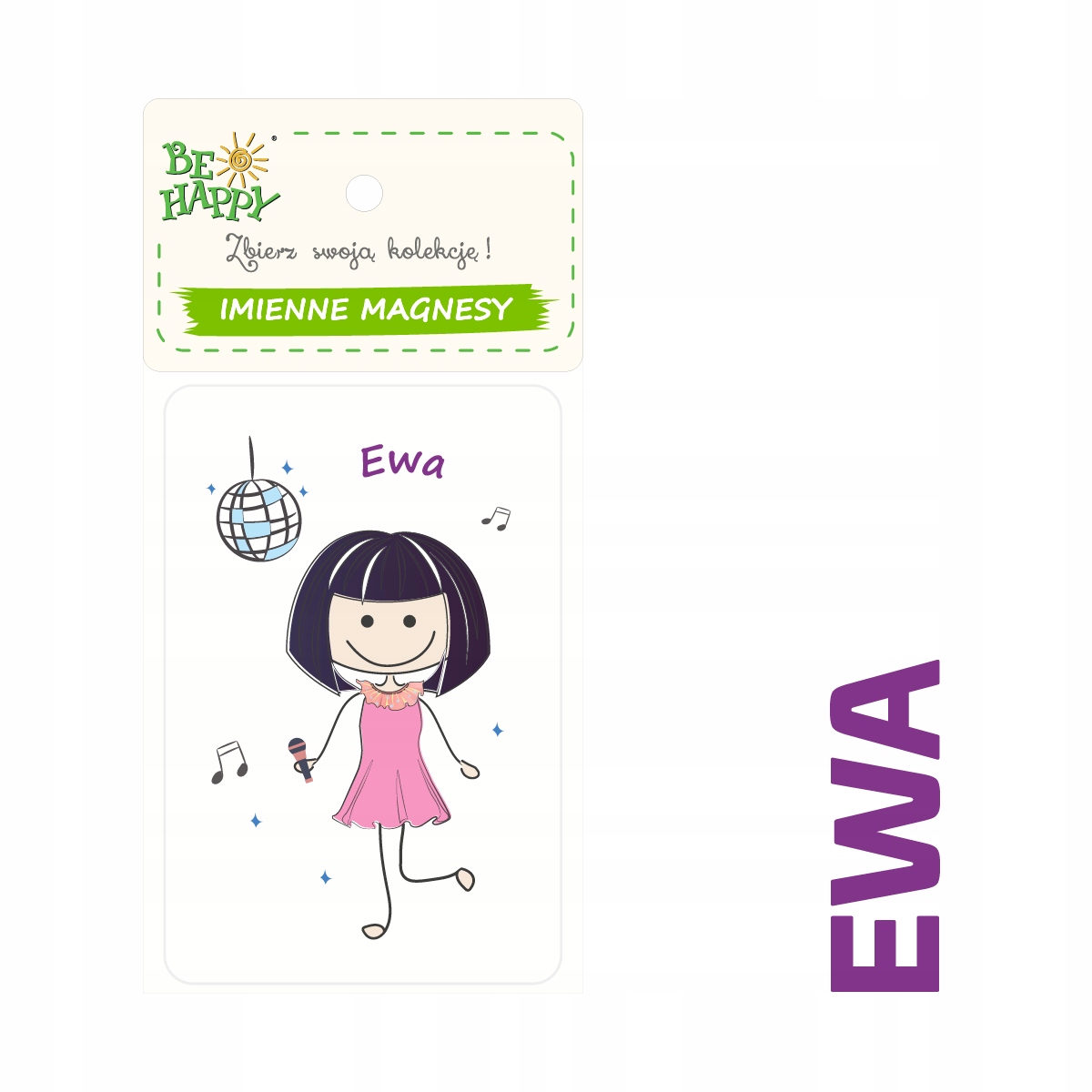 

Magnes na lodówkę Imienne magnesy Ewa