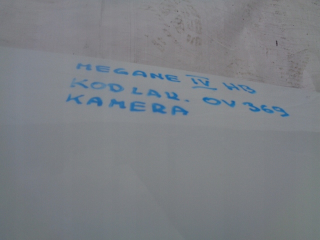 RENAULT MEGANE 4 IV HB KLAPA TYLNA DV369 KAMERA Typ samochodu Samochody osobowe