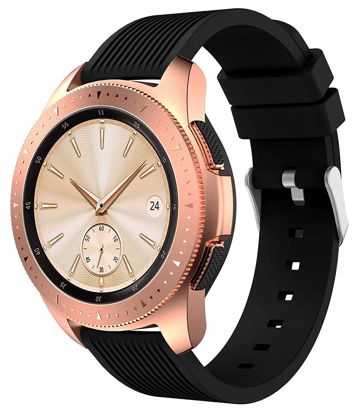 

Czarny silikonowy pasek Samsung Galaxy Watch 42mm