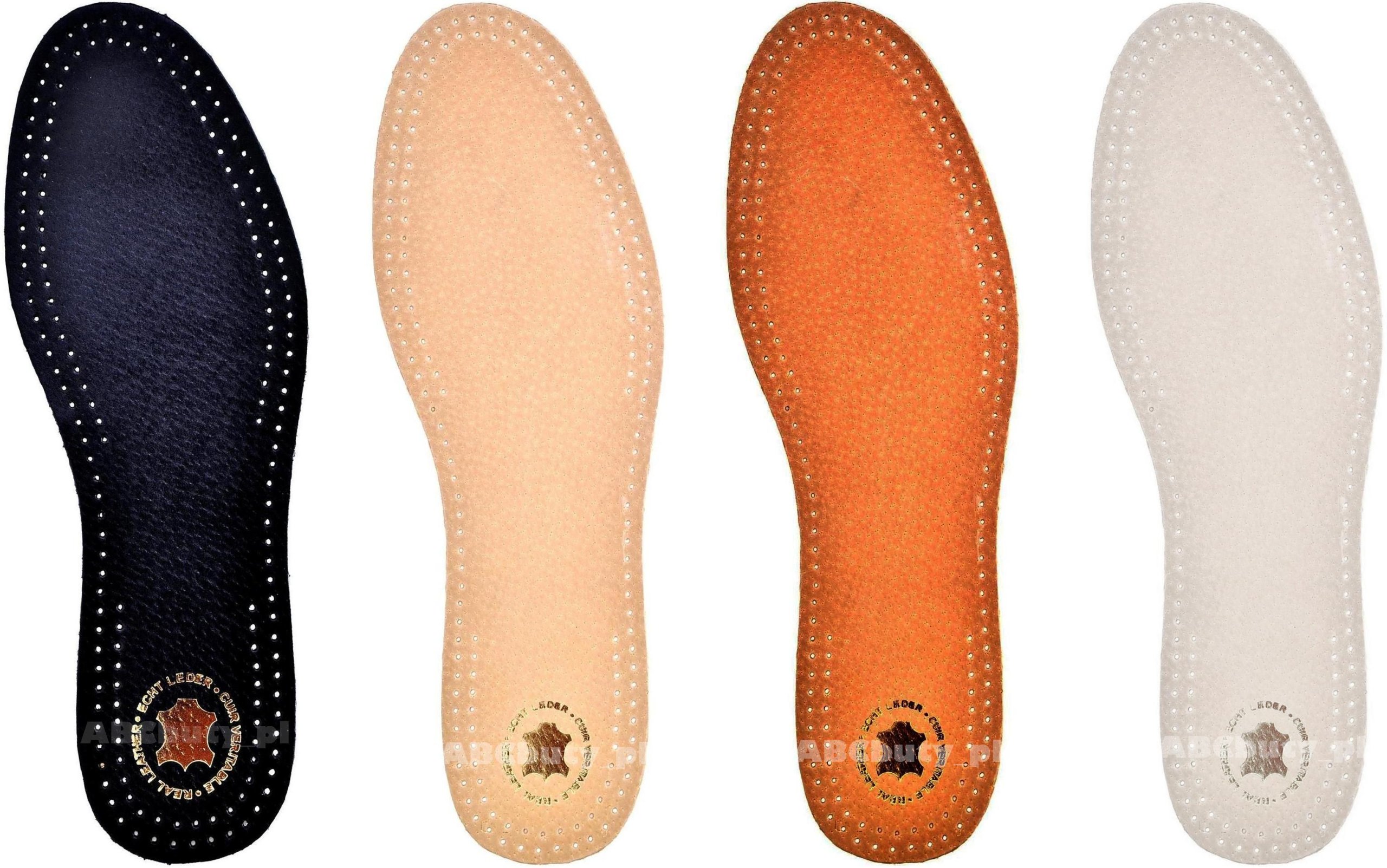 G10-73 CIENKIE WKŁADKI DO BUTÓW SKÓRA GŁADKA - 39 Płeć uniseks