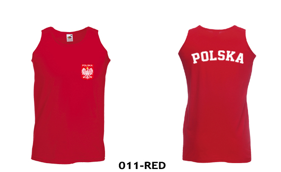 KOSZULKA ATHLETIC - POLSKA FRUIT OF THE LOOM L Zapięcie brak