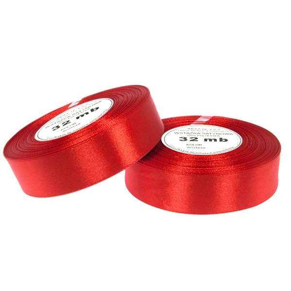 

Wstążka tasiemka satynowa atłasowa 25mm 8031 32mb