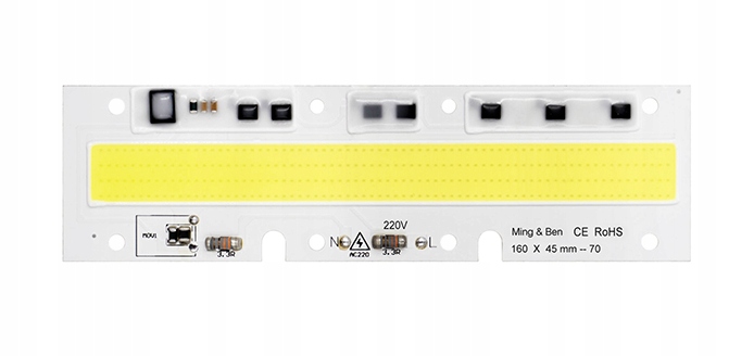 

Dioda Led Moduł Cob 70W ciepły biały 220V