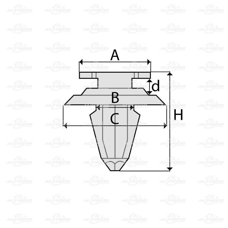 CHRYSLER PLYMOUTH VOYAGER КЛИПСЫ WCISKI ОБШЫВКИ 10sztuk EAN ( GTIN ) 5901532243598 foto 0