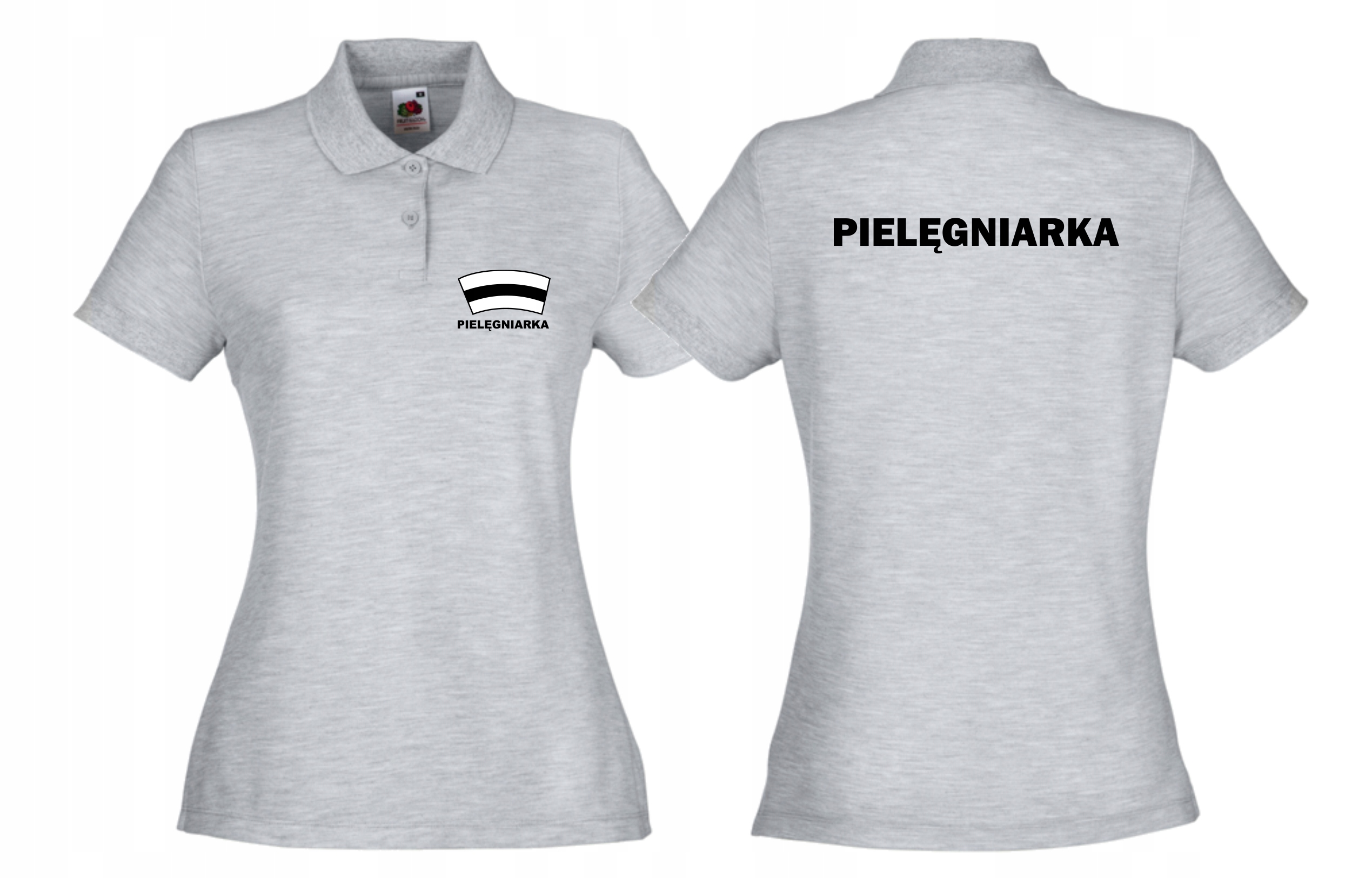 

Koszulka Polo Pielęgniarka Czepek + plecy L