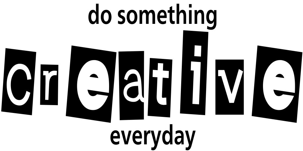 

Naklejka na ścianę Cytat Creative everyday 100 cm