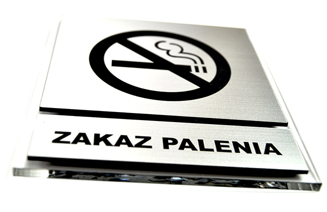 Tabliczka, Piktogram, ZAKAZ PALENIA,