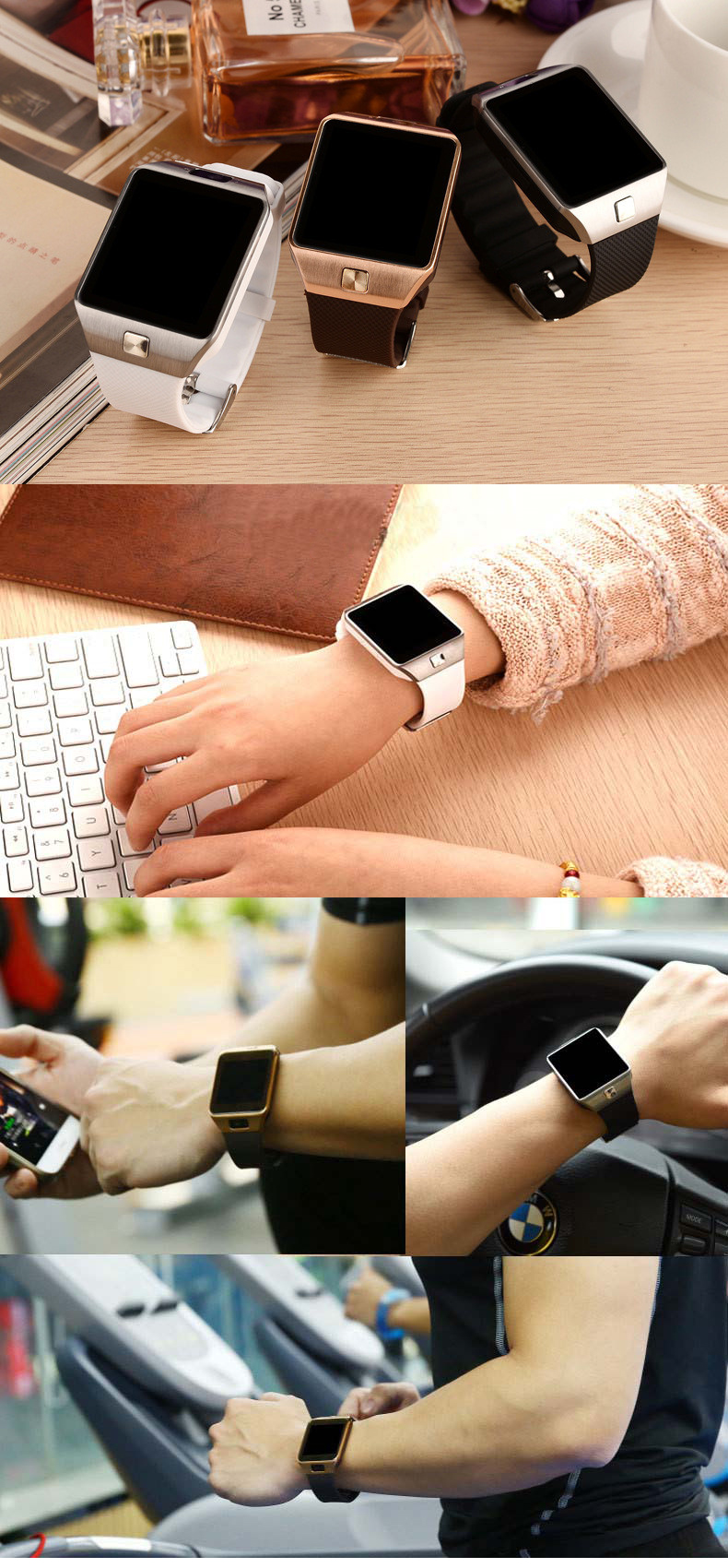 SMARTWATCH DZ09 ZEGAREK 34 FUNKCJE ROZMOWY SIM PL Komunikacja Bluetooth