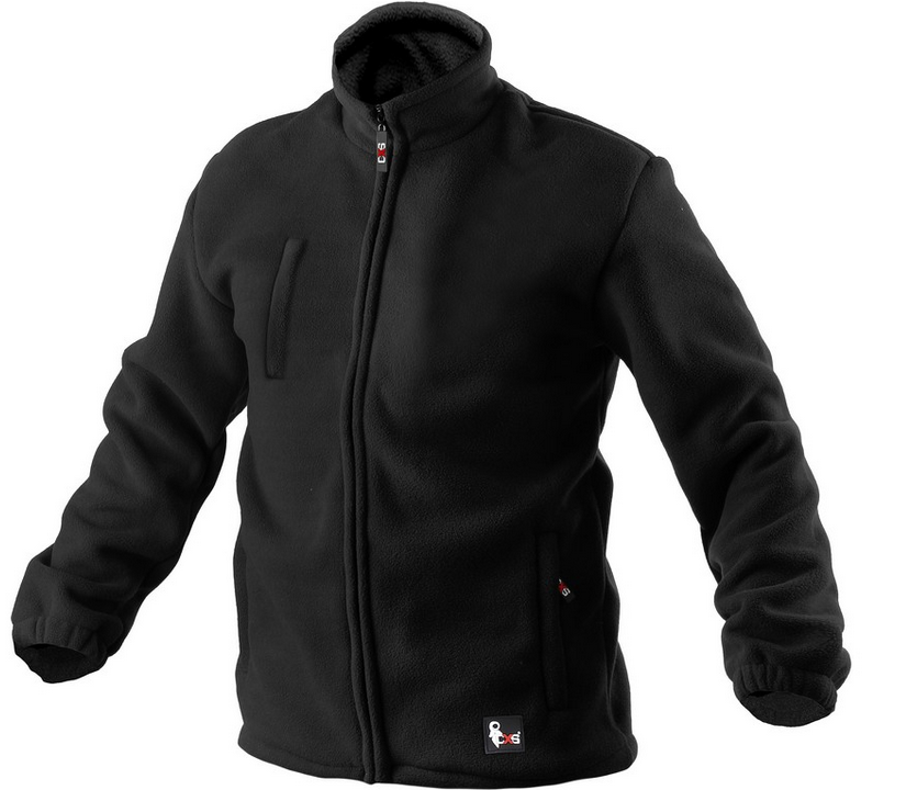 Черная флисовая куртка CANIS для любого рыболова. XL