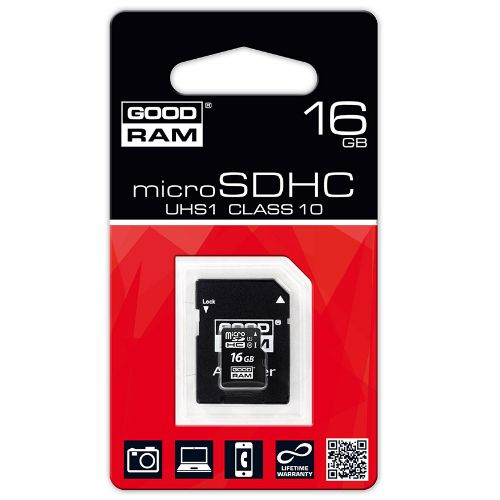 

Karta Sd do radia telefonu GoodRam MicroSD 16GB