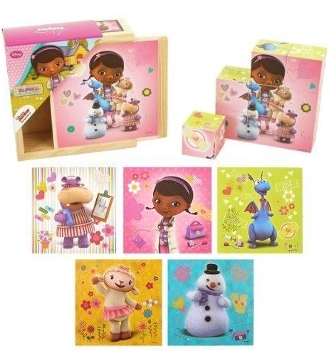 

Klocki Drewniane Edukacyjne Układan* Puzzle Disney