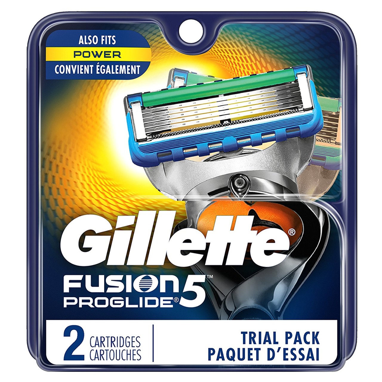 Gillette Proglide Power 2 ks náhradní čepele imp Us (Fusion) bez krabičky