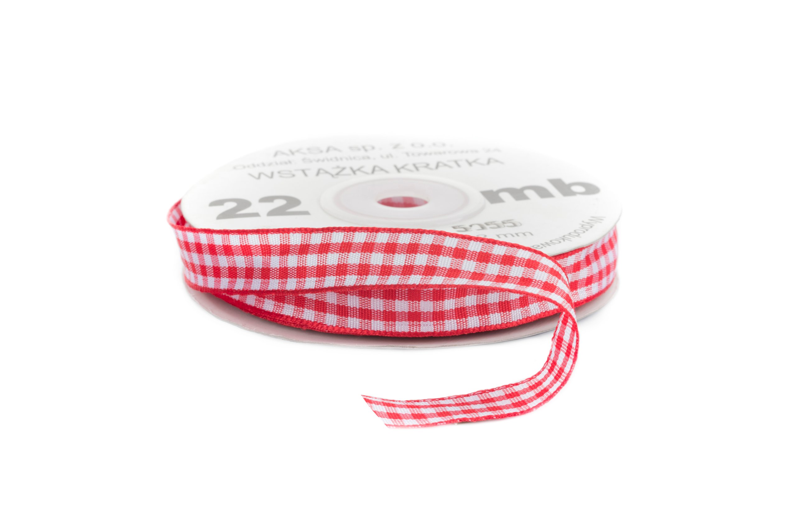 

Tasiemka W Kratkę Biało - Czerwona 12mm 5055