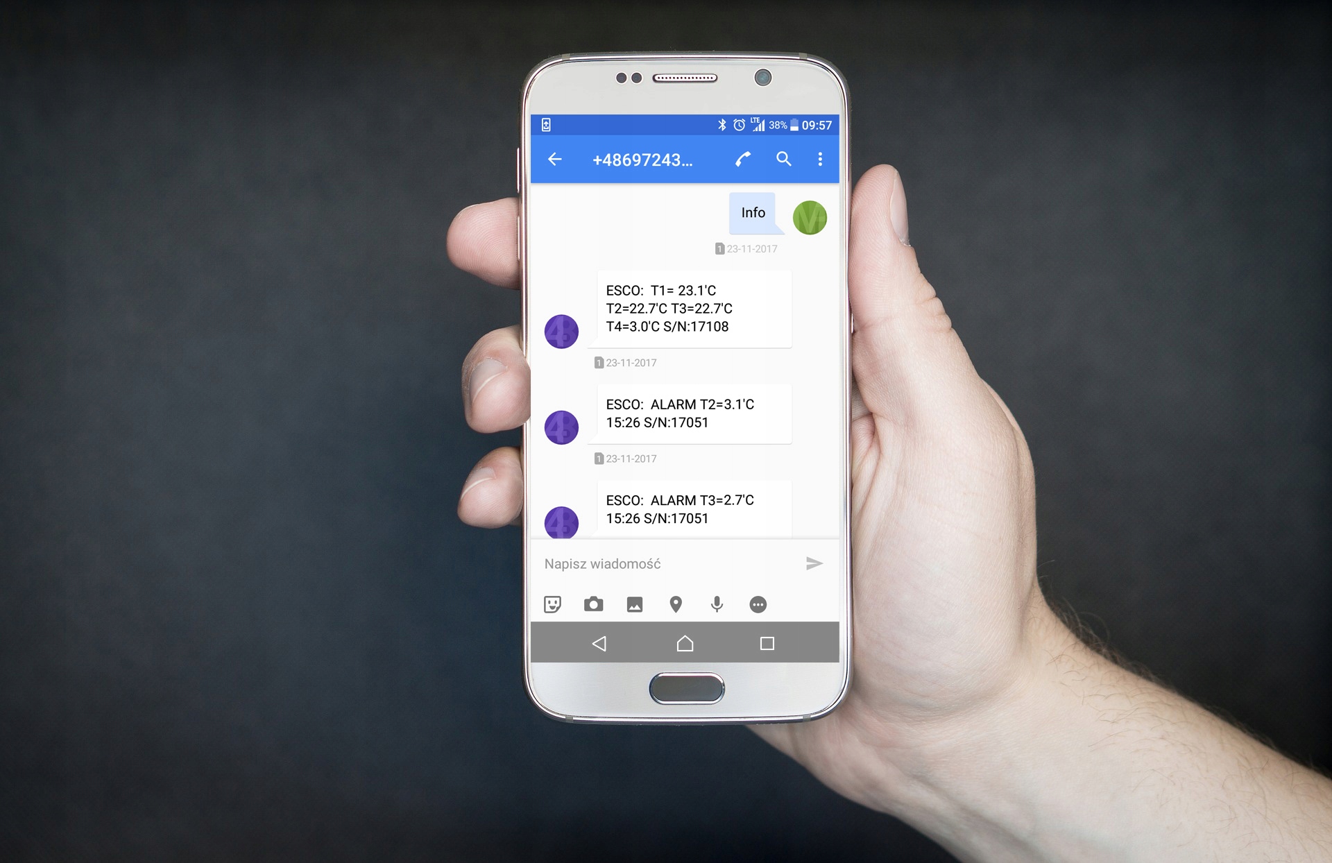 Rejestrator Temperatury online INTERNET CHMURA PL Car type Cargo vans Trucks