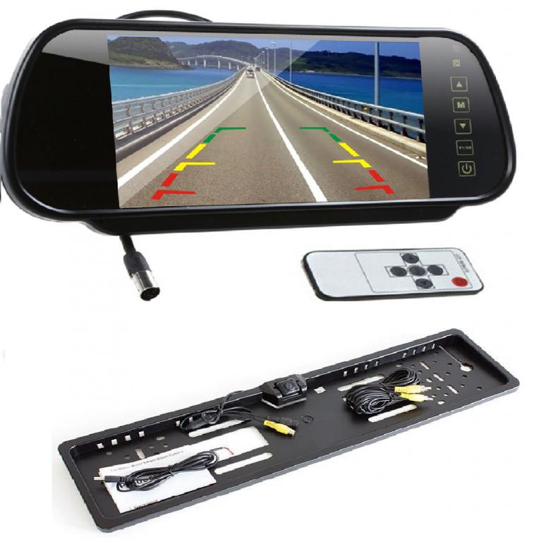 Комплект камери в рамці led монітор 7 ' на дзеркало заднього виду