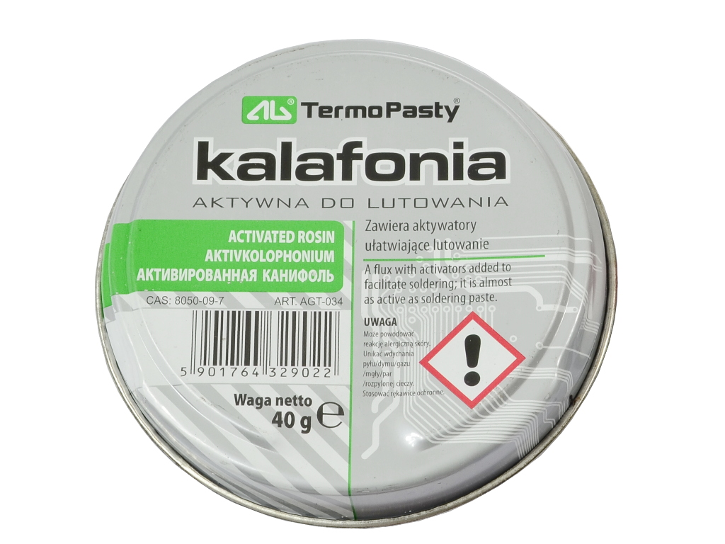 Kalafonia 40g + Pasta 40g + Cyna 1mm 14g +Chwytak Producent Inna