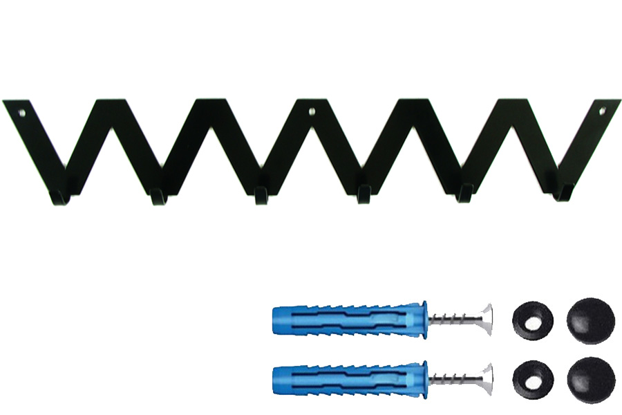 

Wieszak ścienny na ubrania i klucze Zig-zak 54cm