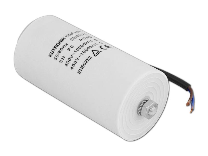 

Kondensator Silnikowy 100UF/450VAC Z Przewodami.