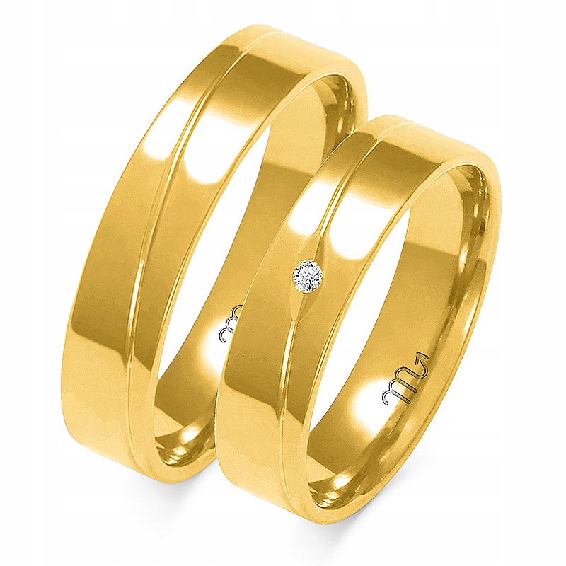 Zlaté Prsteny 14K 5 mm Brylant id A-136