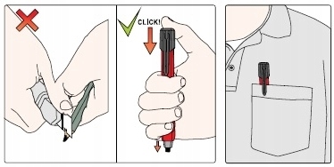 YATO Prof. Ołówek automatyczny + wkłady 5 YT-69281 Marka Yato