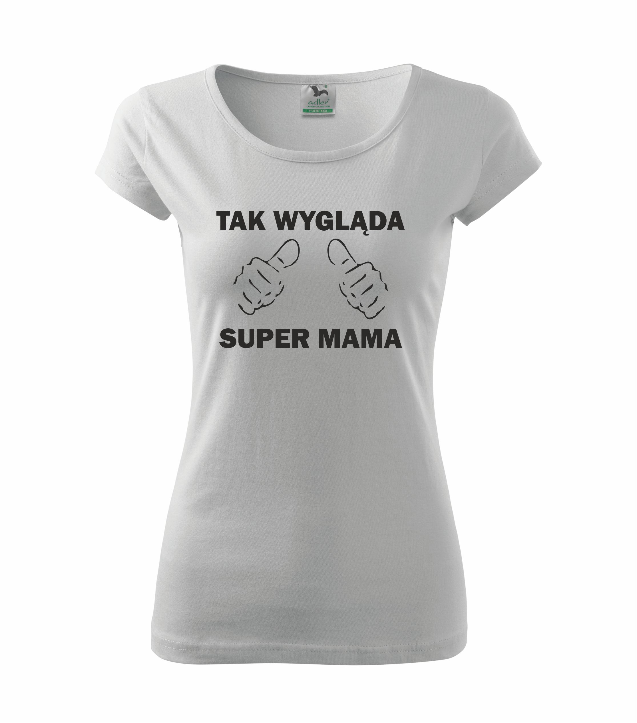 

Koszulka najlepsza super mama Dzień Mamy M