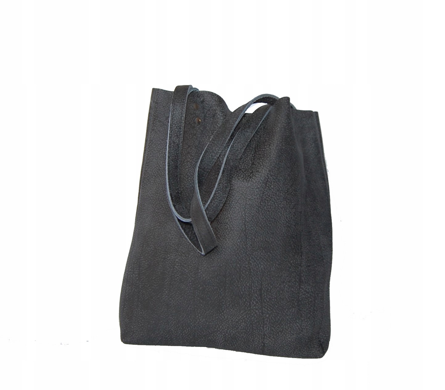 TOREBKA SKÓRZANA SHOPPER BAG 100% SKÓRA NATURALNA Kolor okuć srebrny