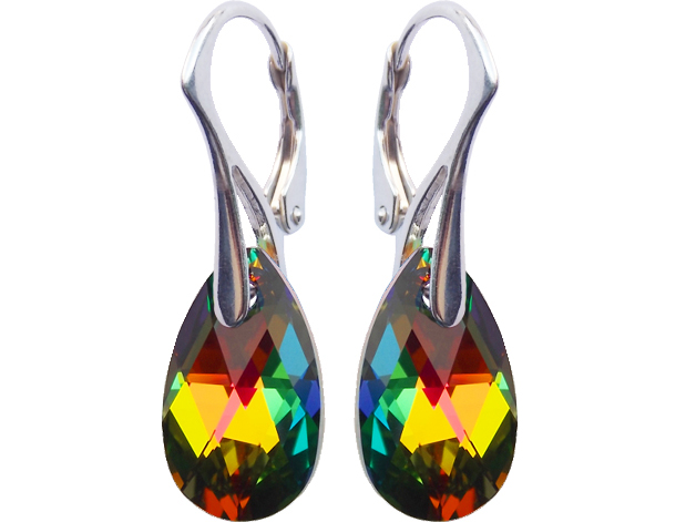 

Kolczyki Swarovski Migdał 16mm Vitrail Medium
