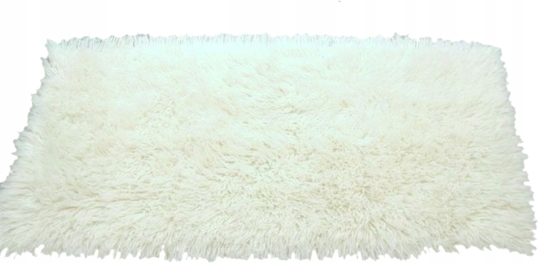 Přehoz Flokatex z vlny 60 cm x 120 cm bílý