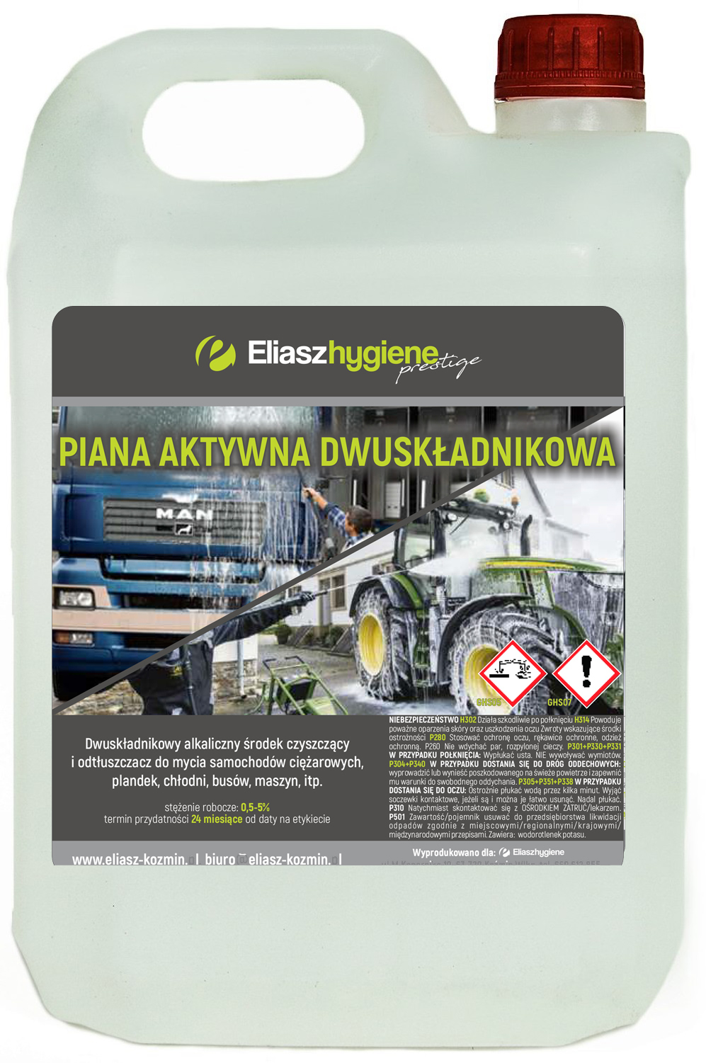 

Dwuskładnikowa Aktywna Piana Eliasz 5L Koncentrat