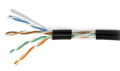 305 m Netset Box Uutp Pe 5e, kroucený kabel, černý