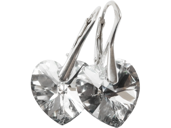 

Kolczyki Swarovski Serce Heart 14mm Crystal Cal