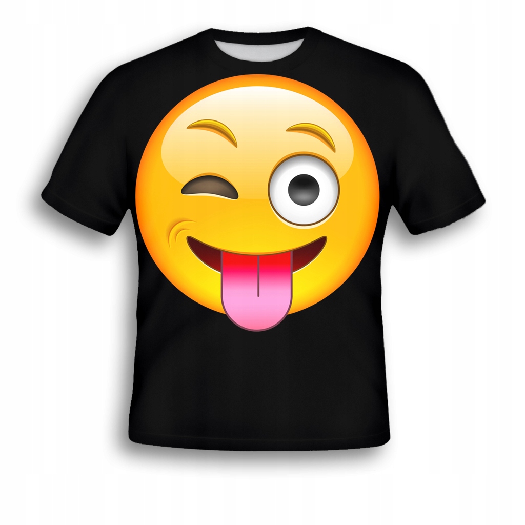 

Koszulka 3D Fullprint T-shirt Emotka M Śmieszna
