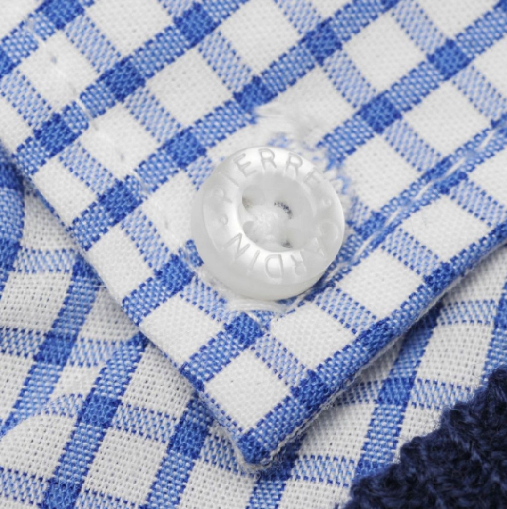 PIERRE CARDIN elegancki sweter swetr tu: L Dekolt serek/dekolt V