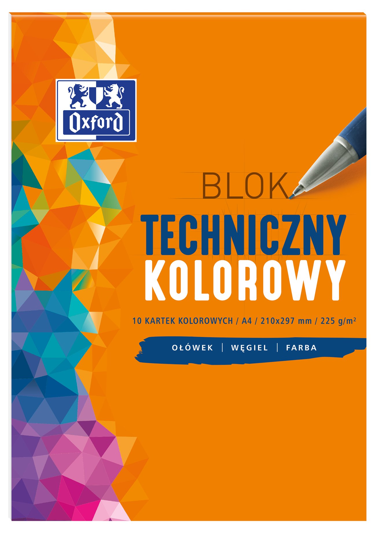 

Oxford Blok techniczny A4 kolorowy premium 225g/m2
