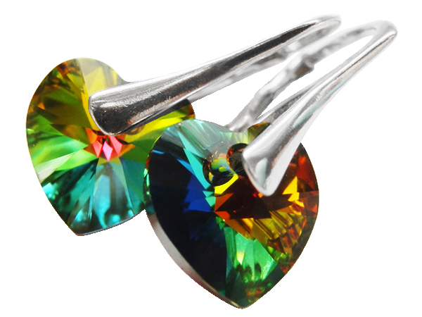 

Kolczyki Swarovski Serce Heart 10mm Vitrail Medium