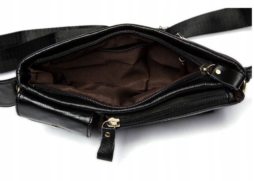 Męska nerka saszetka elegancka Vintage skóra Model G34