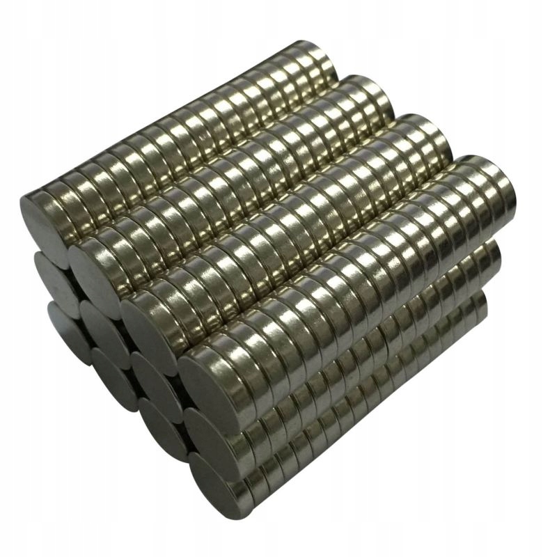 

Magnes neodymowy okrągły 12 x 2 mm Mocny po 5 szt