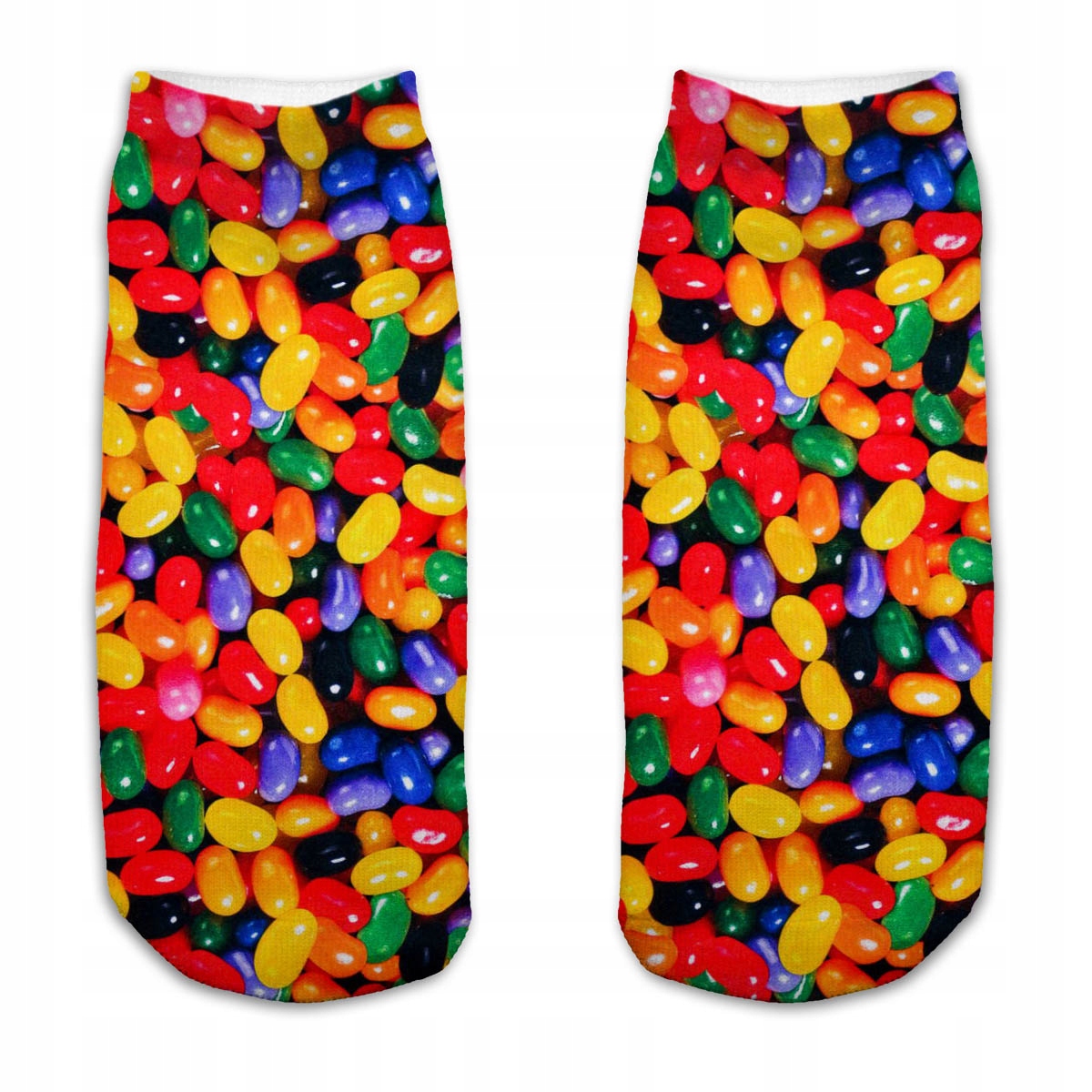 SKARPETKI STOPKI FULLPRINT 3D CUKIERECZKI KOLOROWE