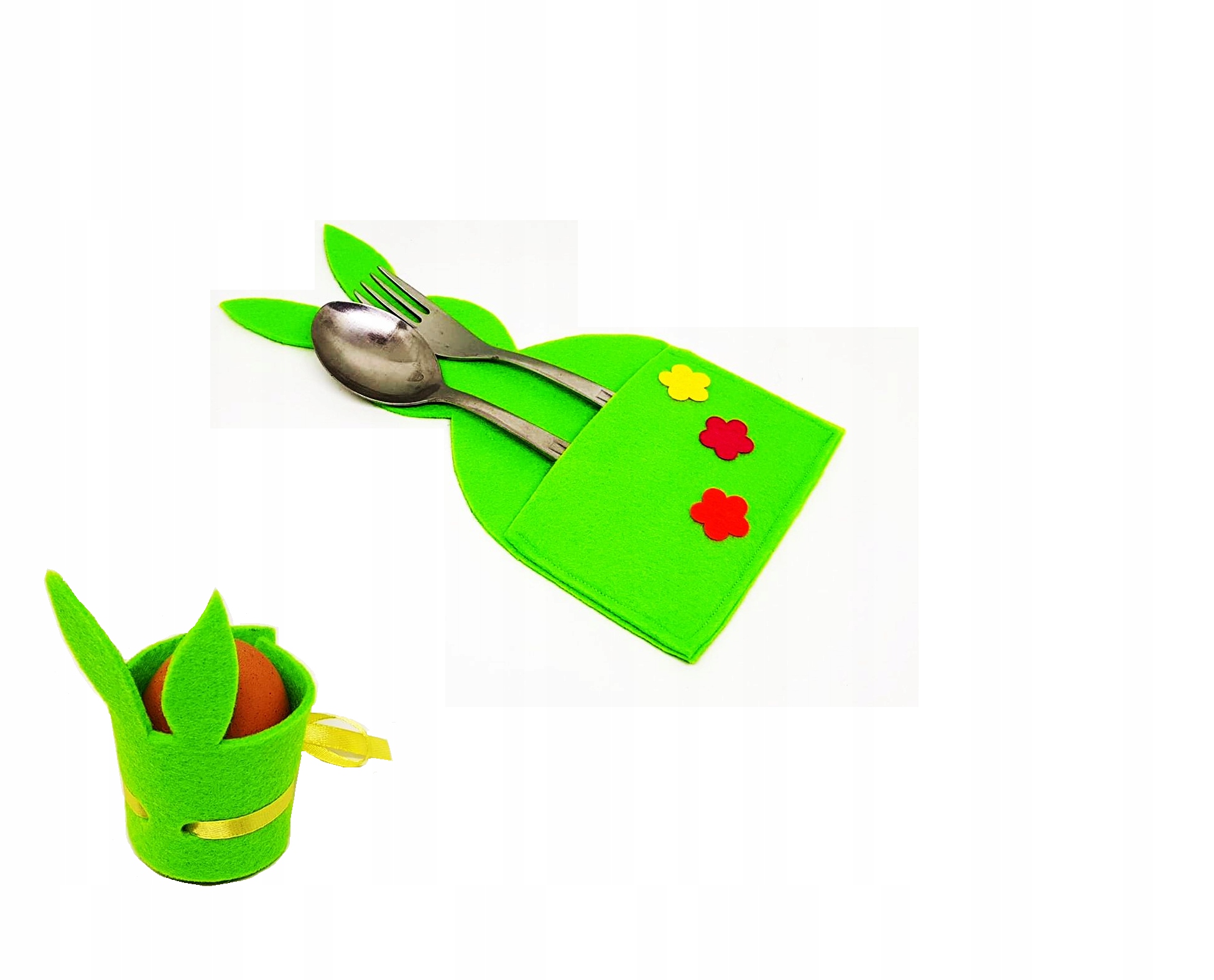 ETUI SZTUĆCE I PODSTAWKA POD JAJO ZESTAW WIELKANOC Marka inna