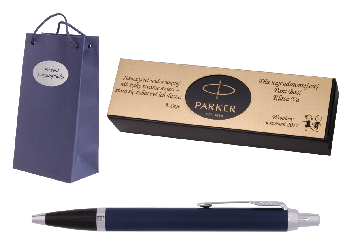 Parker długopis IM Royal Niebieski Mat Tabl Grawer