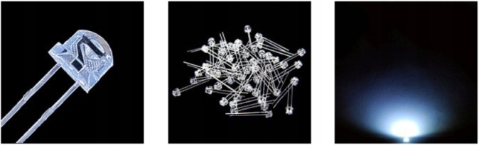 DIODY LED BIAŁE I KOLOROWE 5mm 100 SZTUK dioda SMD nie