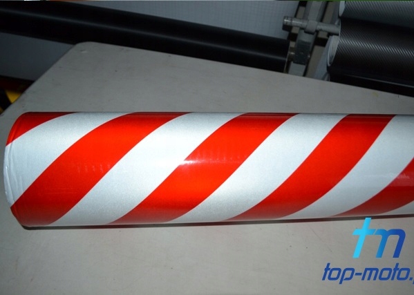 FOLIA ODBLASKOWA OKLEINA OSTRZEGAWCZA W PASY Producent Inny