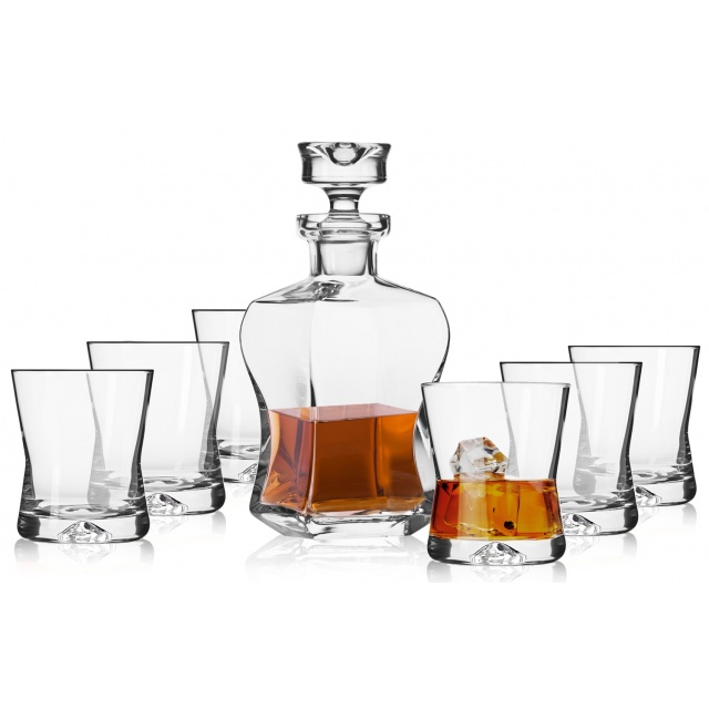 

Komplet do whisky Signature Krosno 6+1 karafka