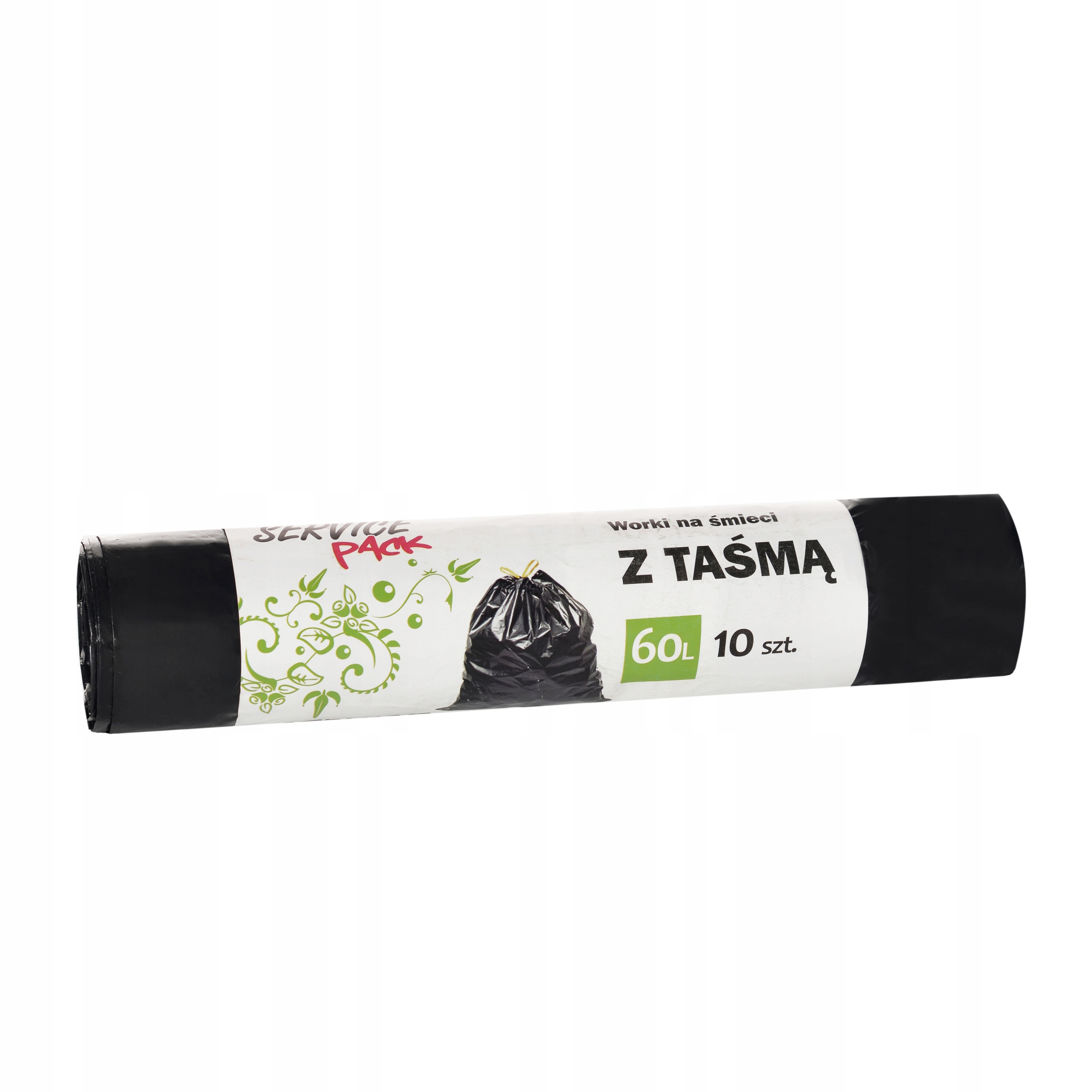 

Worki Na Śmieci Ldpe 60l/10szt/ Z Taśmą Ściągającą
